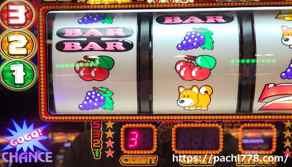 ファンキージャグラー2 中段チェリー